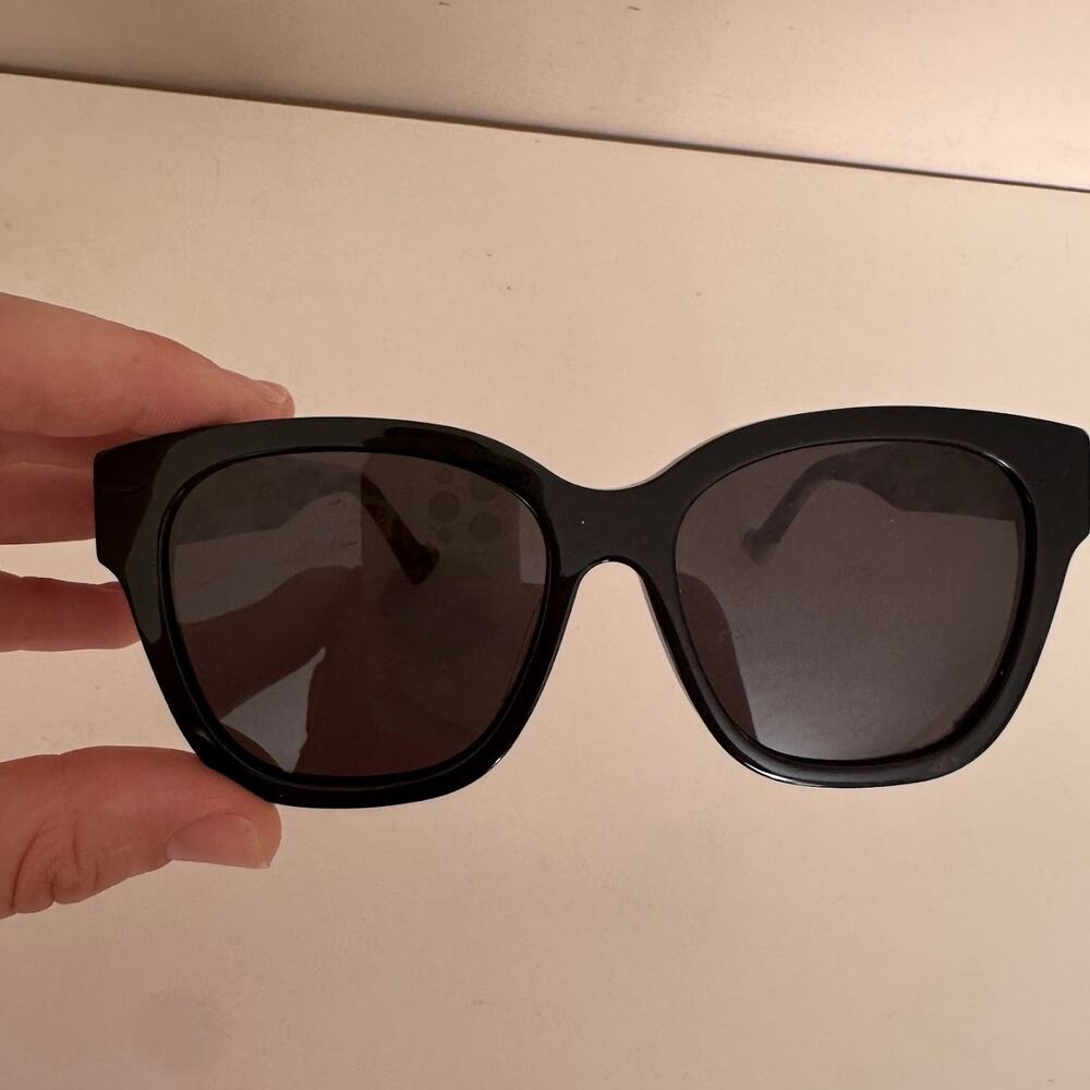 Gucci GG1550SK Sunglasses Black Leopard Print Logo Sides - Picture 3 of 12